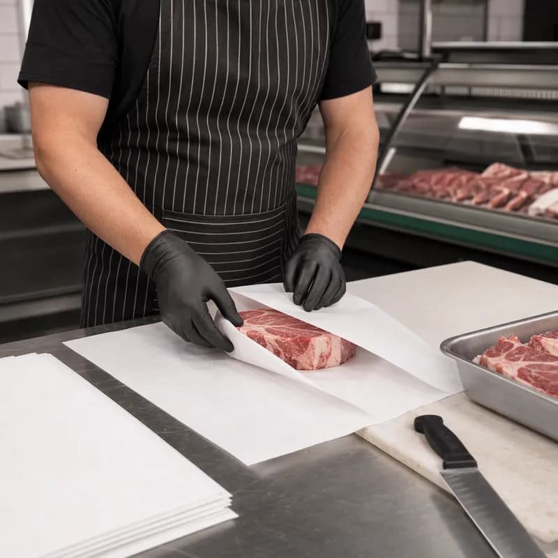 Steak & Butcher Paper Sheets 18X18 IN 40LB White 1000/Bundle