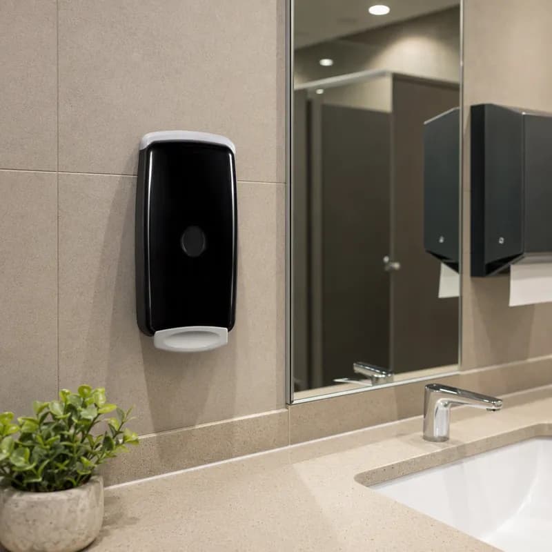 Hand Sanitizer & Soap Dispenser Foam Black Manual 1/Each