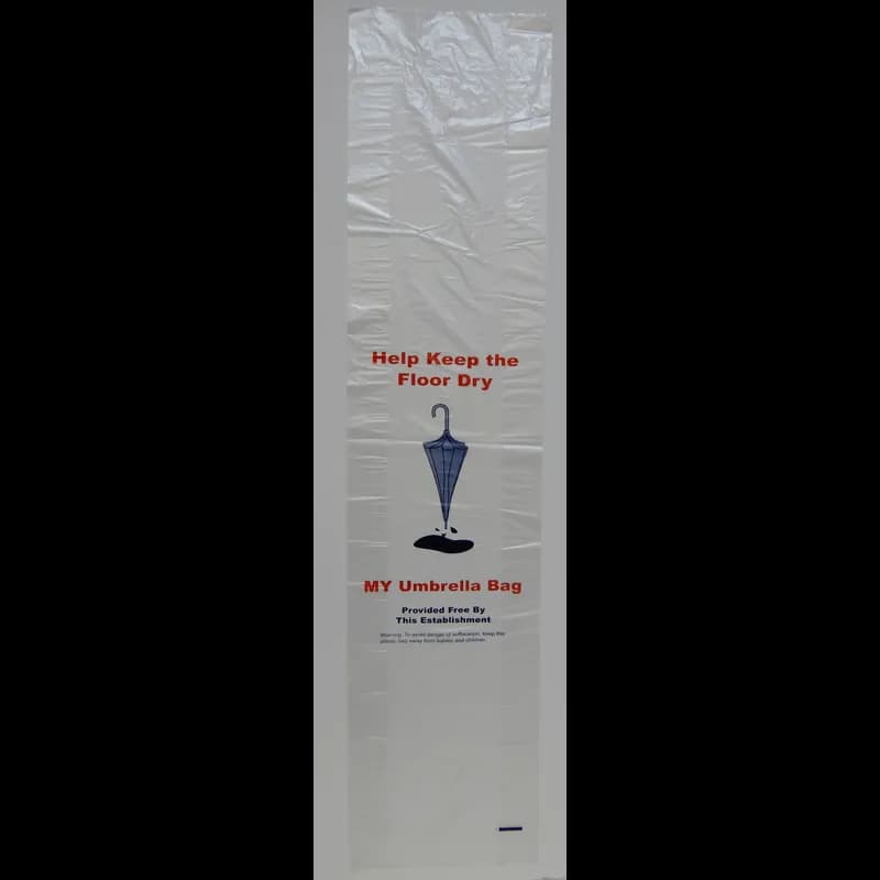 Victoria Bay Umbrella Bag 8X3X35 IN Clear Plastic 20MIC 1000/Case