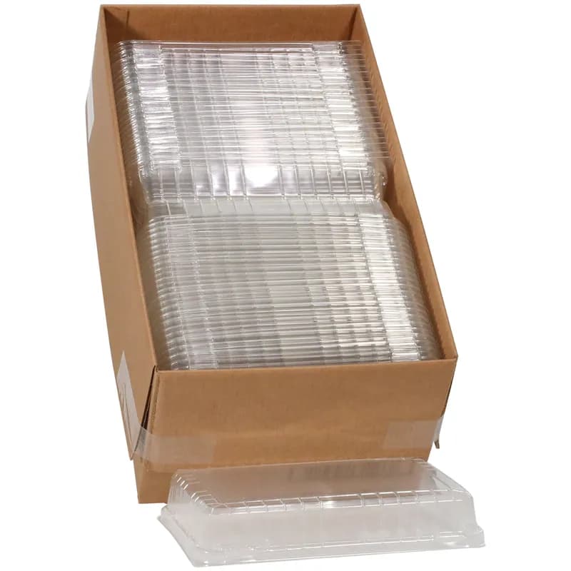 Lid Dome 1/4 12.38X8.38X2.25 IN OPS Clear Circle For Cake Bakery Container 100/Case