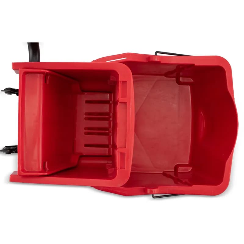 Mop Bucket & Wringer 35 QT PP Red Side Press 1/Each