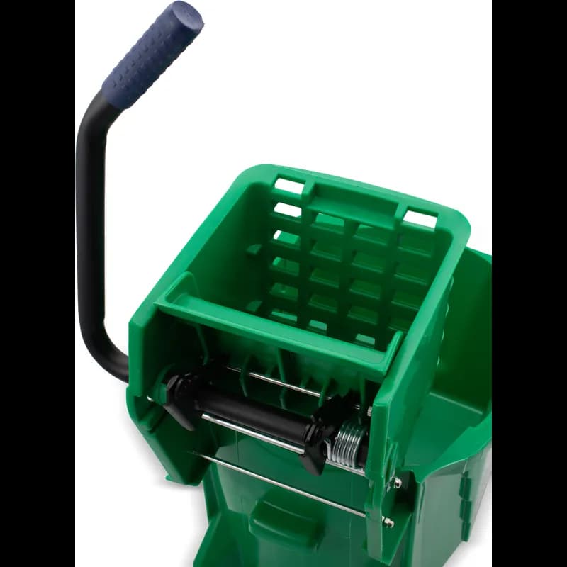 Mop Bucket & Wringer 20.50X16.50X16.50 IN 35 QT PP Green Side Press 1/Each