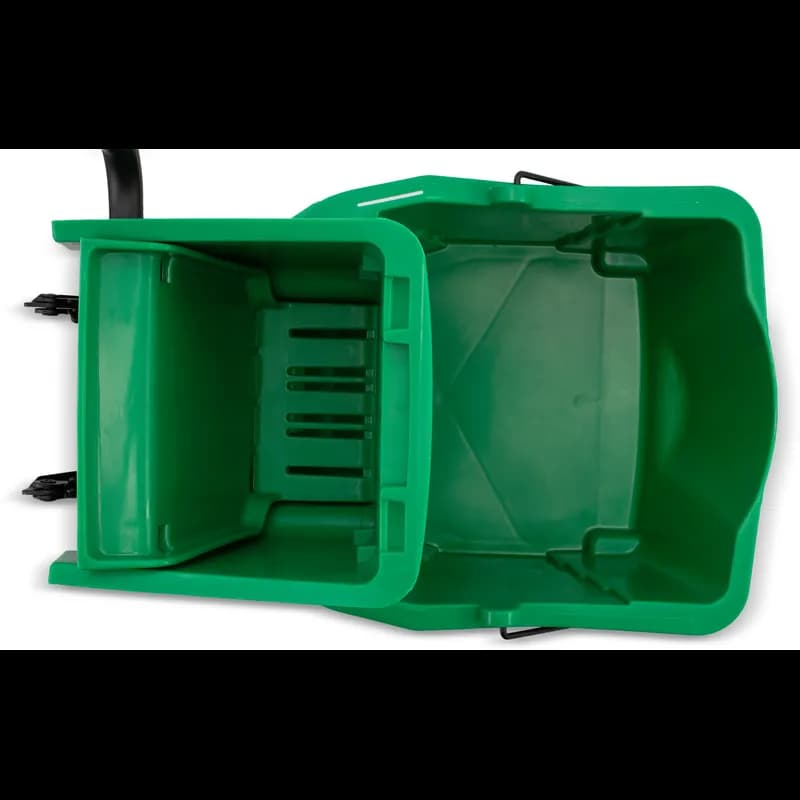 Mop Bucket & Wringer 20.50X16.50X16.50 IN 35 QT PP Green Side Press 1/Each