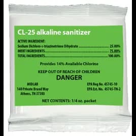 Maxim® Sanitizer 0.25 OZ Food Contact Alkaline 200/Case
