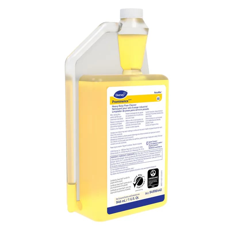 Prominence™ Citrus Scent Floor Cleaner 32 FLOZ Heavy Duty Daily Multi Surface Neutral Liquid Concentrate 6/Case