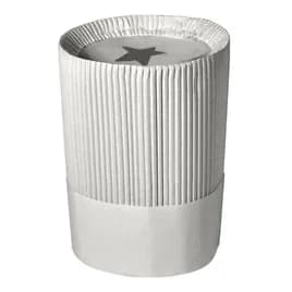 Le Flute Chef Hat 10 IN White Paper Fluted 12/Case