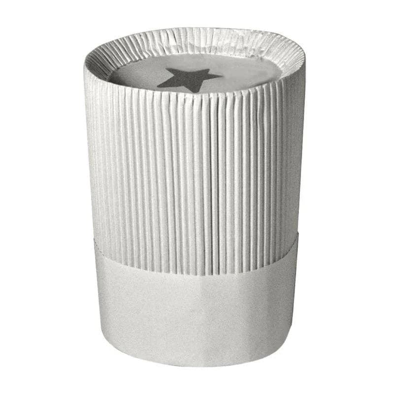 Le Flute Chef Hat 10 IN White Paper Fluted 12/Case