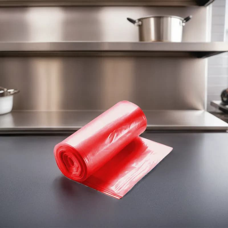 Can Liner 40X47 IN Red Plastic 1.2MIL 100/Case