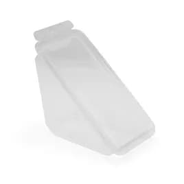 Fresh N' Sealed® Sandwich Wedge Hinged With Flat Lid 7X4X4 IN PET Clear Triangle 330/Case