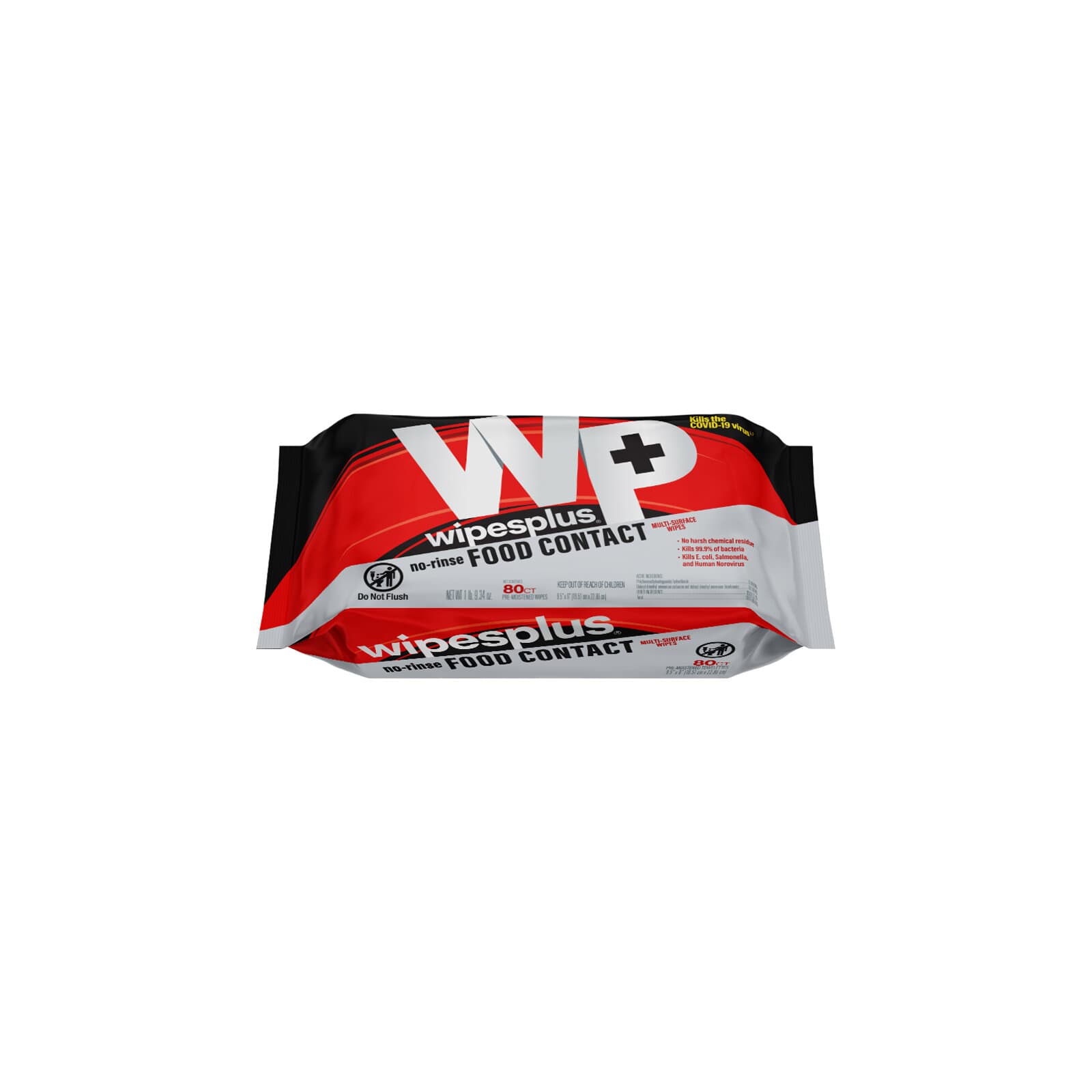 WipesPlus® Table Turner Disinfectant Food Contact Hard Surface Wipe Bactericidal 80 Count/Pack 12 Packs/Case