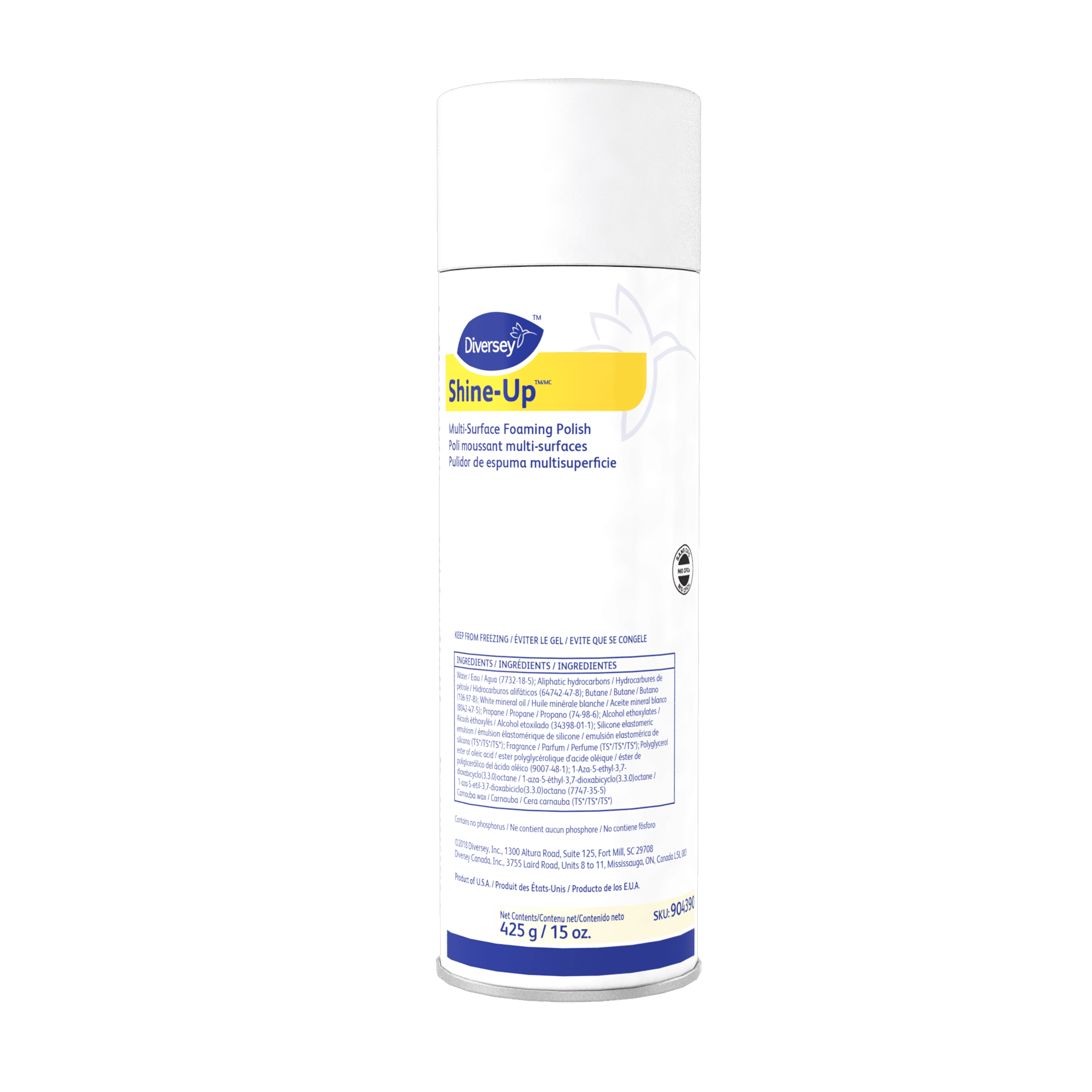 Shine-Up Multi Lemon Furniture Polish 15 OZ Aerosol Foaming Liquid 12/Case