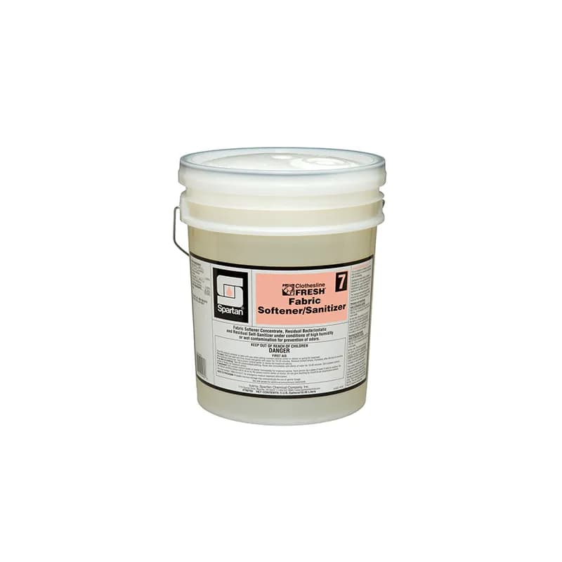 Clothesline Fresh® Fabric Softener/Sanitizer 7 Mild Scent 5 GAL Mild Acid 1/Pail