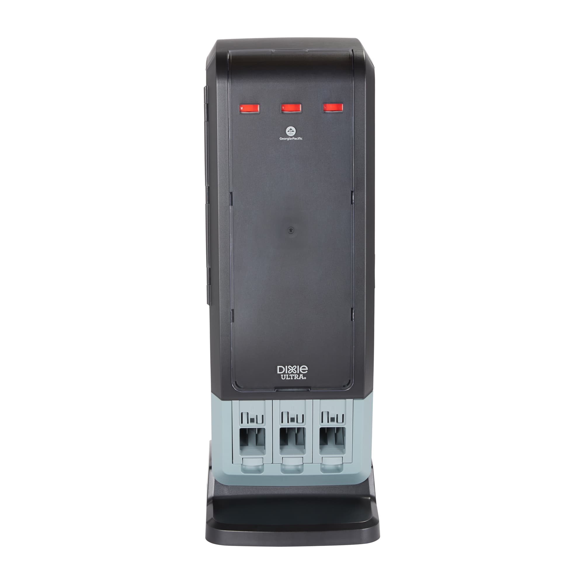Dixie® Ultra SmartStock® Tri-Tower Series-T Cutlery Dispenser Black 1/Case