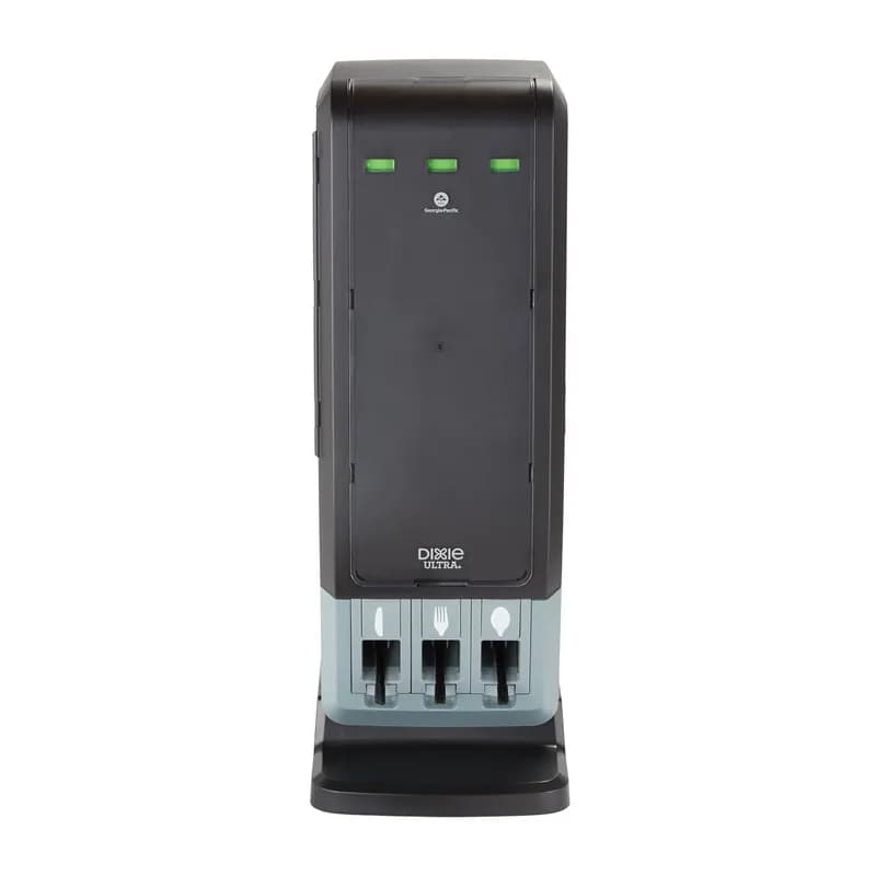 Dixie® Ultra SmartStock® Tri-Tower Series-T Cutlery Dispenser Black 1/Case