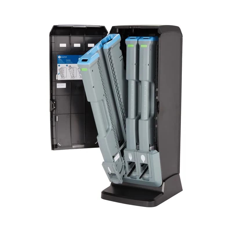 Dixie® Ultra SmartStock® Tri-Tower Series-T Cutlery Dispenser Black 1/Case