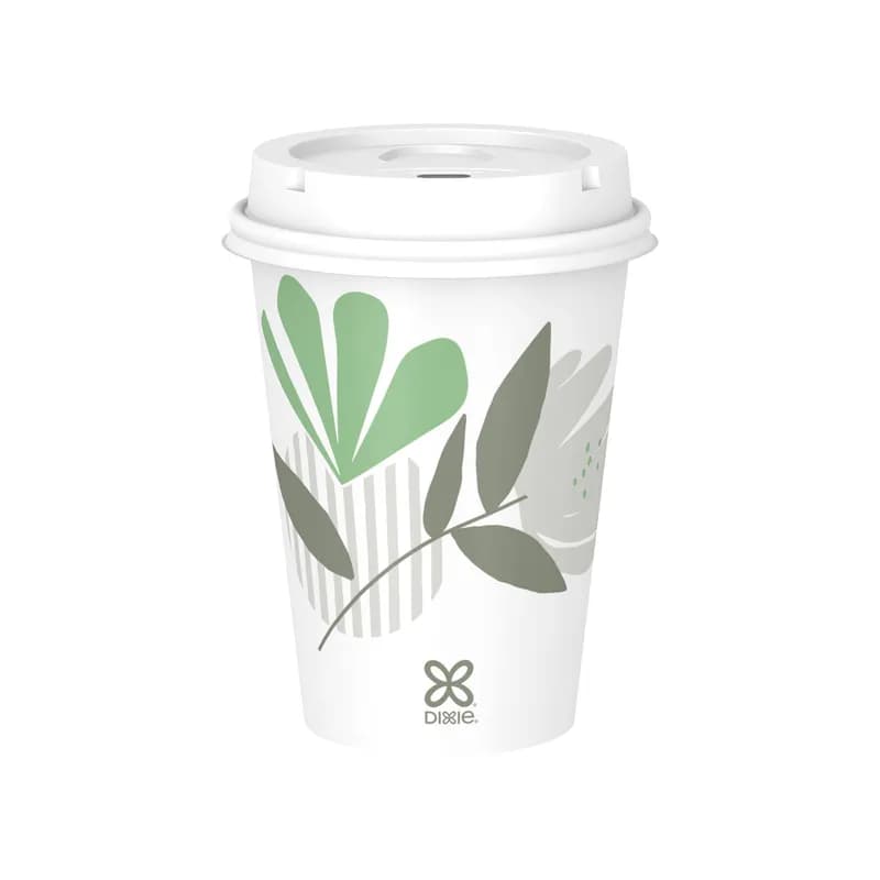 Dixie® Hot Cup 12 OZ Single Wall Poly-Coated Paper Multicolor Pathways 1000/Case