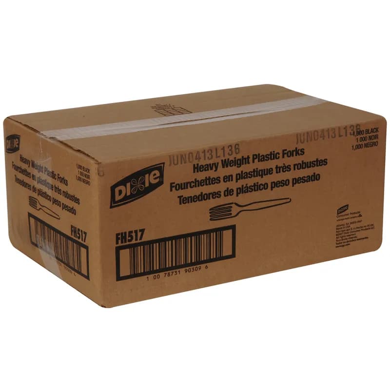 Dixie® Fork PS Black Heavyweight 1000/Case