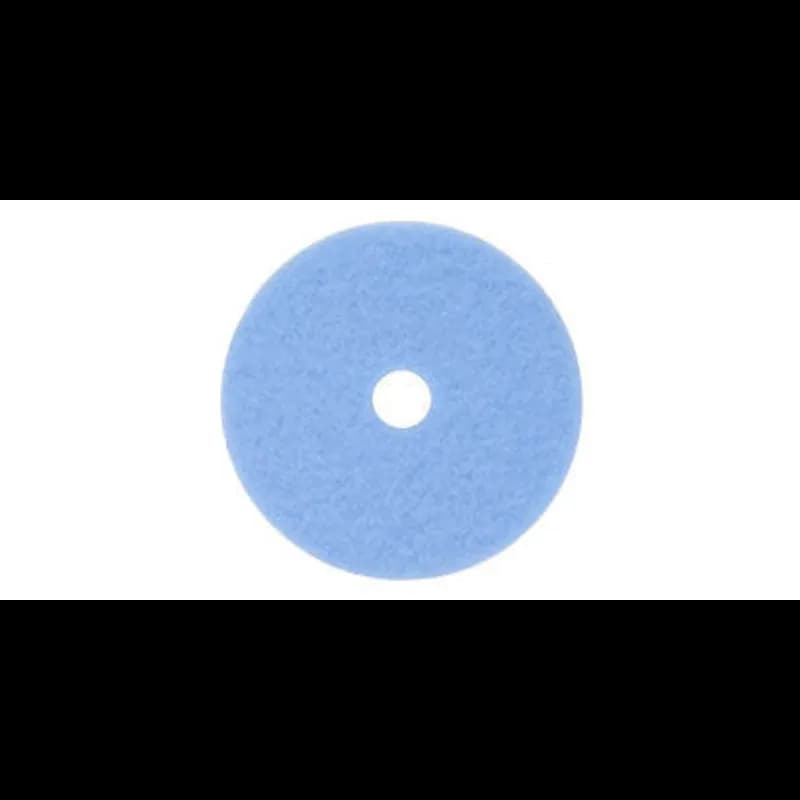 3M™ 3050 Burnishing Pad 20X1 IN Blue Non-Woven Polyester Fiber 1500-3000 RPM Center Hole 5/Case