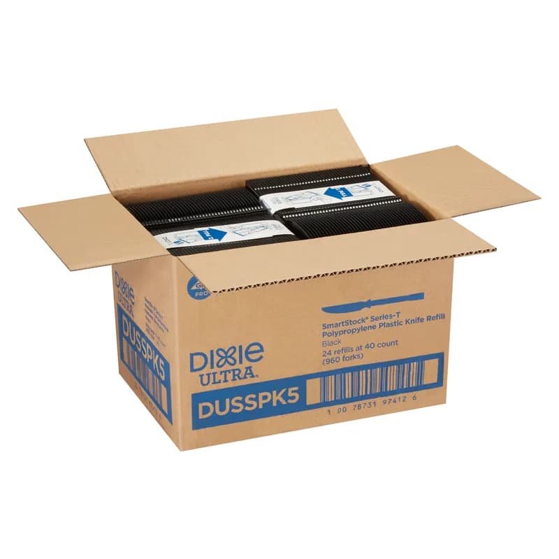 Dixie® Ultra SmartStock® Series-T Knife PP Black Heavy Duty Refill 960/Case