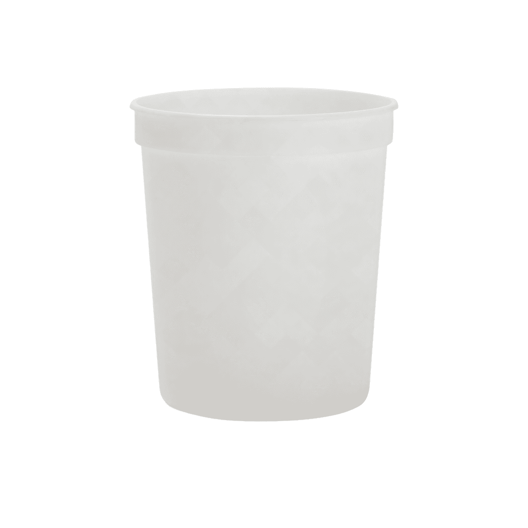 Bucket & Tub Base 32 OZ PET LLDPE Translucent Round 500/Case