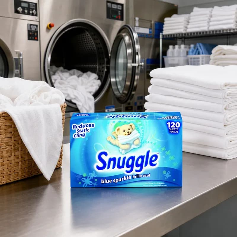 Snuggle Fresh Scent Laundry Softener Sheet 120 Count/Pack 6 Packs/Case 720 Count/Case