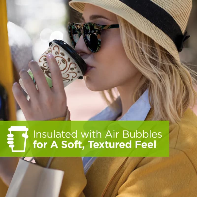 Dixie® Perfect Touch Hot Cup Insulated 8 OZ Double Wall Poly-Coated Paper White 1000/Case