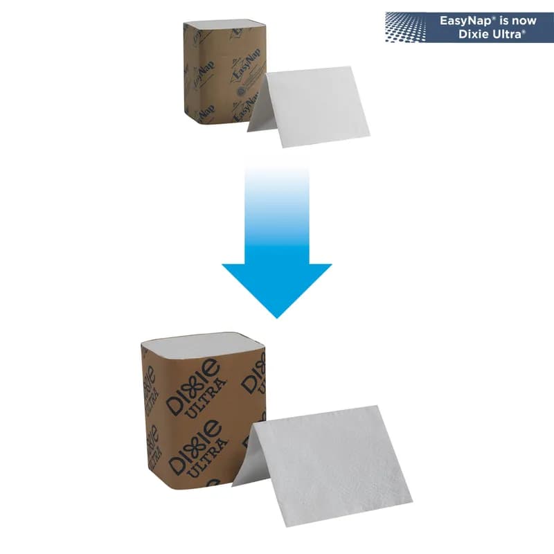 Dixie® Ultra Dispenser Napkins 9.9X6.5 IN White Paper 2PLY Interfold Refill 250 Count/Pack 24 Packs/Case 6000 Count/Case