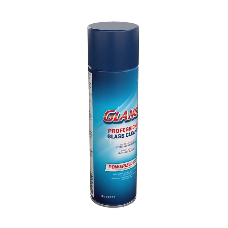 Glance® Window & Glass Cleaner 19 FLOZ Multi Surface Aerosol RTU Non-Ammoniated 12/Case