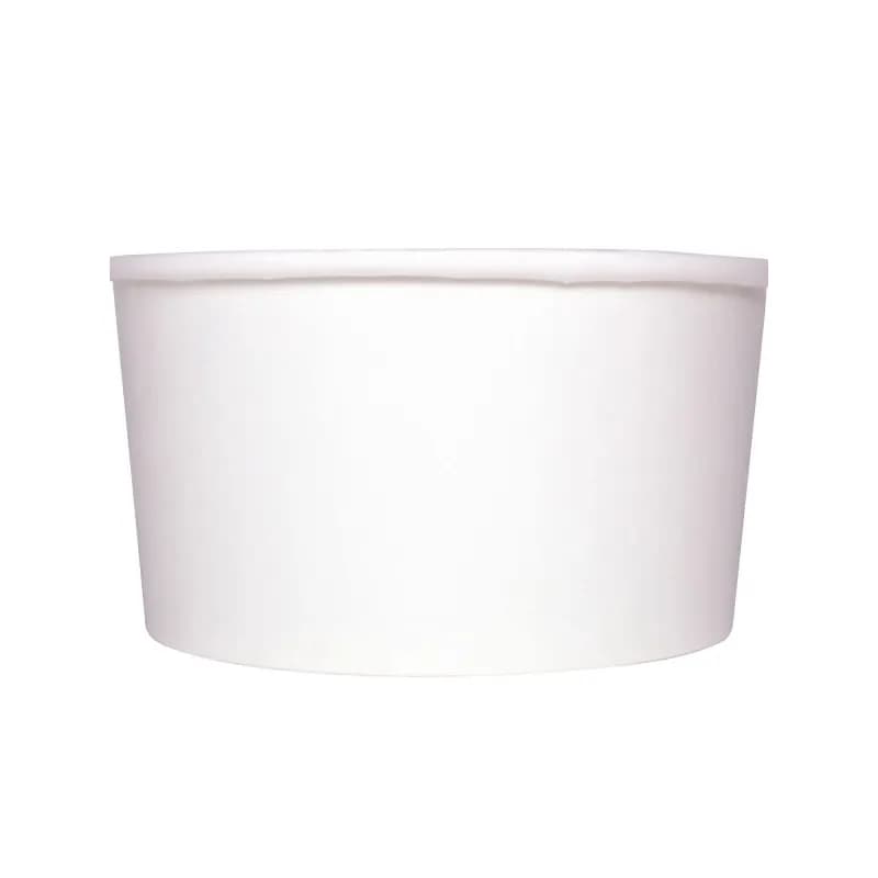 Karat® Food Container Base 24 OZ Double Wall Poly-Coated Paper White Round 600/Case
