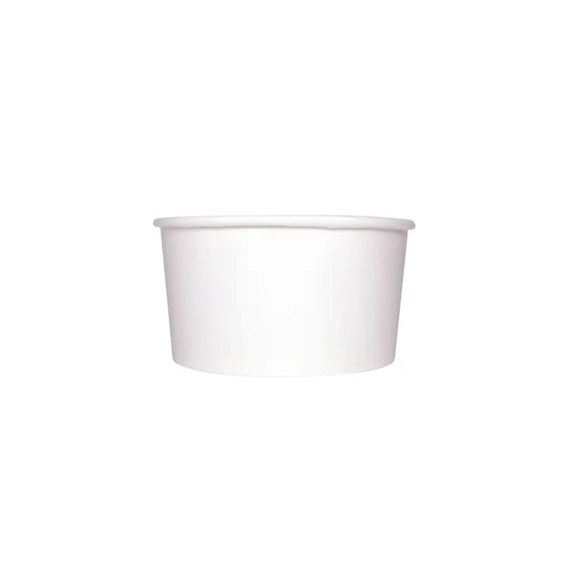 Karat® Food Container Base 24 OZ Double Wall Poly-Coated Paper White Round 600/Case
