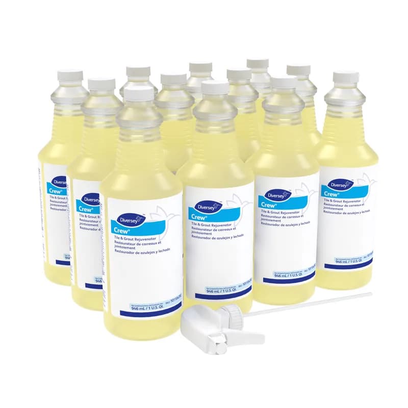 Crew® Tile & Grout Cleaner 1 QT Multi Surface Liquid RTU Bleach 12/Case