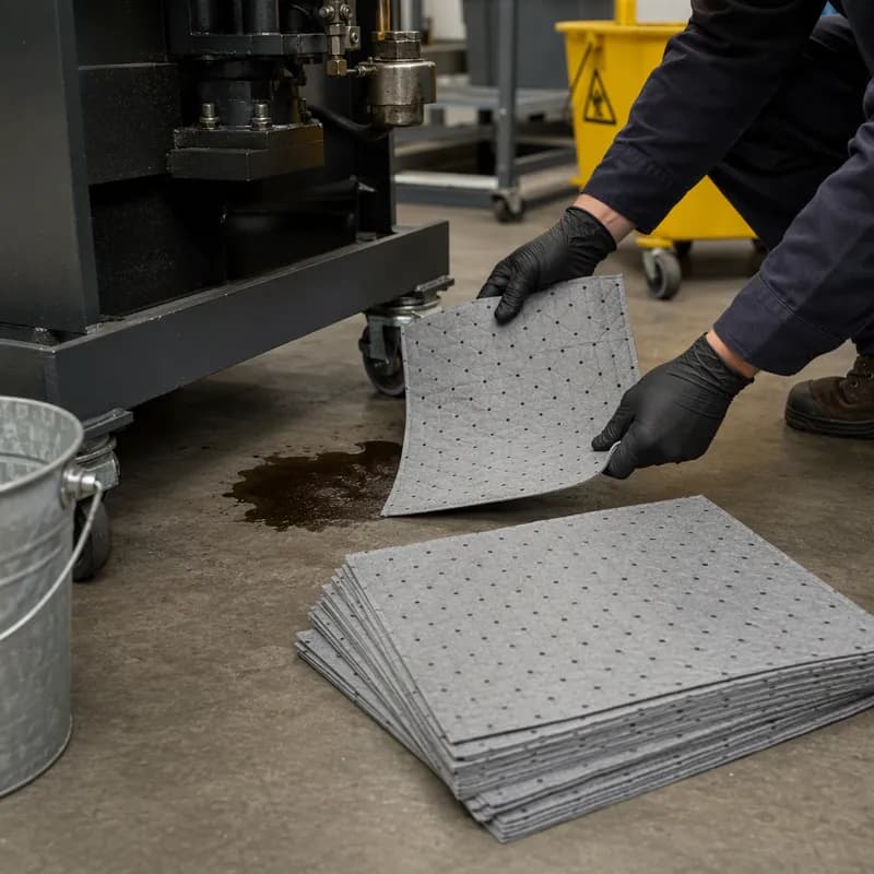 Absorbent Pad 19X15 IN 26 GAL Gray PP Heavy Duty 100/Case