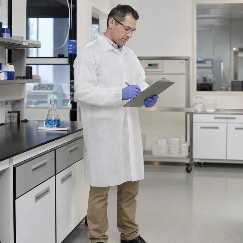 Lab Coat XL White PP 25/Case