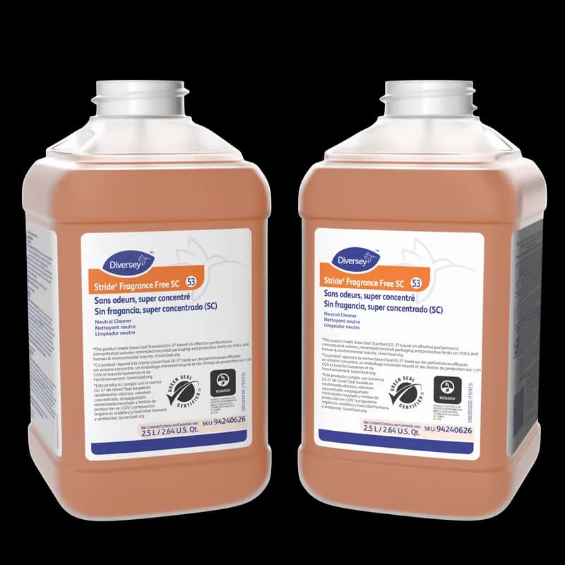 Stride Fragrance Free All Purpose Cleaner 2.5 L Neutral Liquid Concentrate For J-Fill® 2/Case