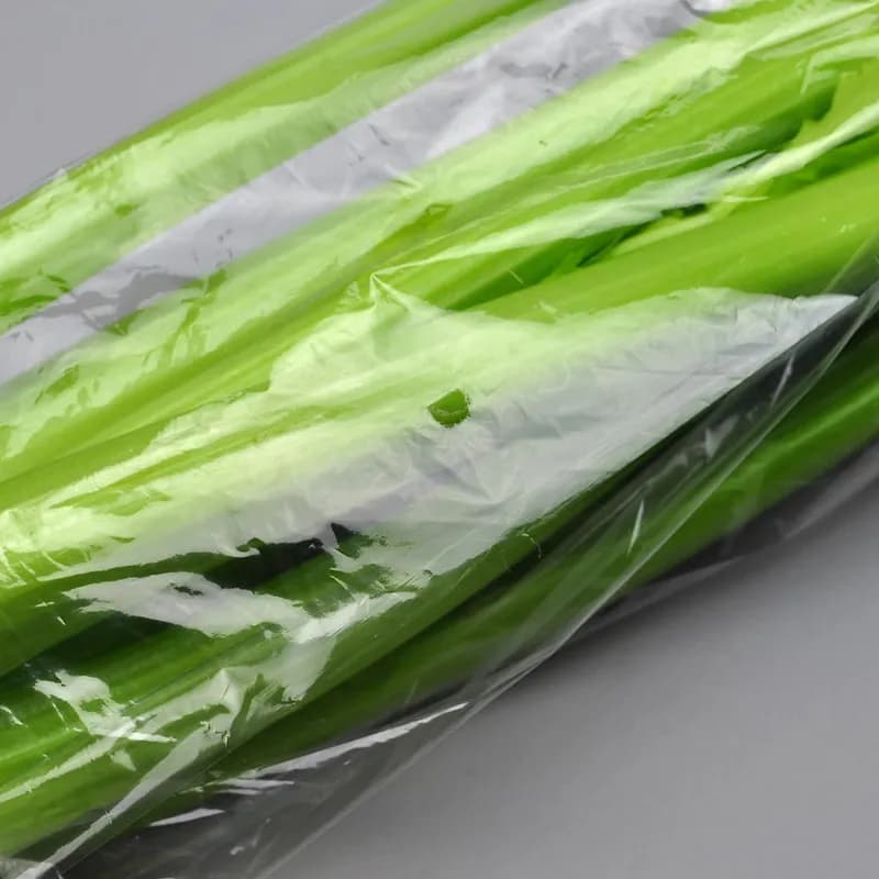 Produce Bag 8X4X13 IN Low-Density Polyethylene (LDPE) 0.7MIL Clear With Open Ended Closure Gusset Vented 1000/Case