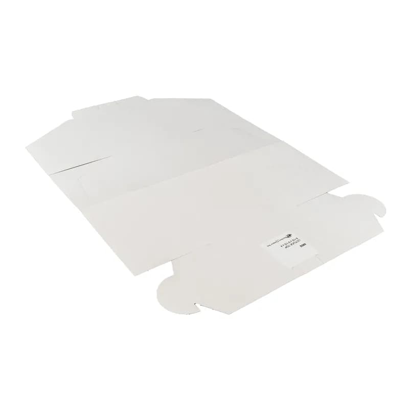 Bakery Box 5.5X5.5X4 IN Clay-Coated Kraft Board White Kraft Square Lock Corner Tuck Top 250/Bundle