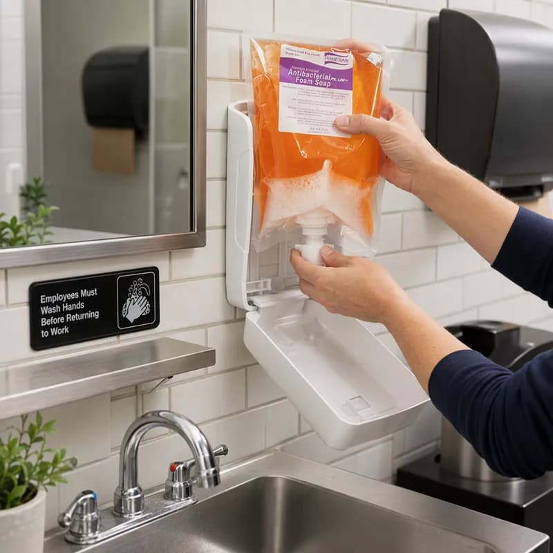 Hand Soap Foam 1 L Clean Scent Orange Antibacterial 6/Case