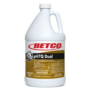 pH7Q Dual® Pleasant Lemon Disinfectant Cleaner 1 GAL Multi Surface Neutral Concentrate Liquid Germicidal 4/Case