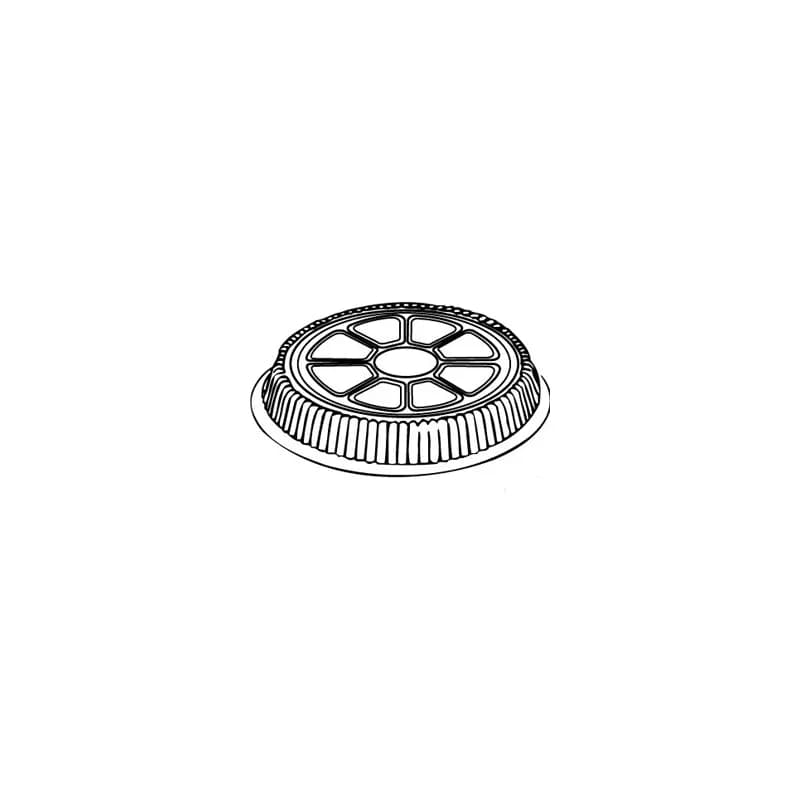 Lid Dome 9X0.75 IN Plastic Clear Round For Container 500/Case