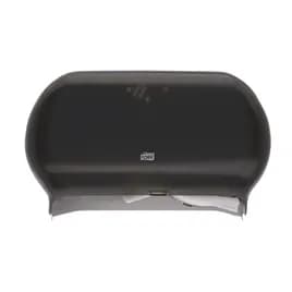 Tork T22 Toilet Paper Dispenser 5.51X19.29X11.83 IN Plastic Wall Mount Smoke 2-Roll Jumbo (JRT) Side-by-Side 1/Case