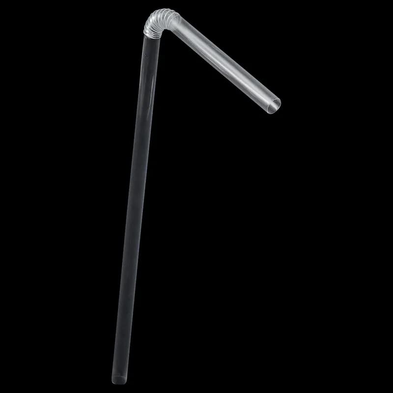 Victoria Bay Jumbo Straw Flex Straw 7.75 IN PP Clear Wrapped 400 Count/Pack 25 Packs/Case 10000 Count/Case