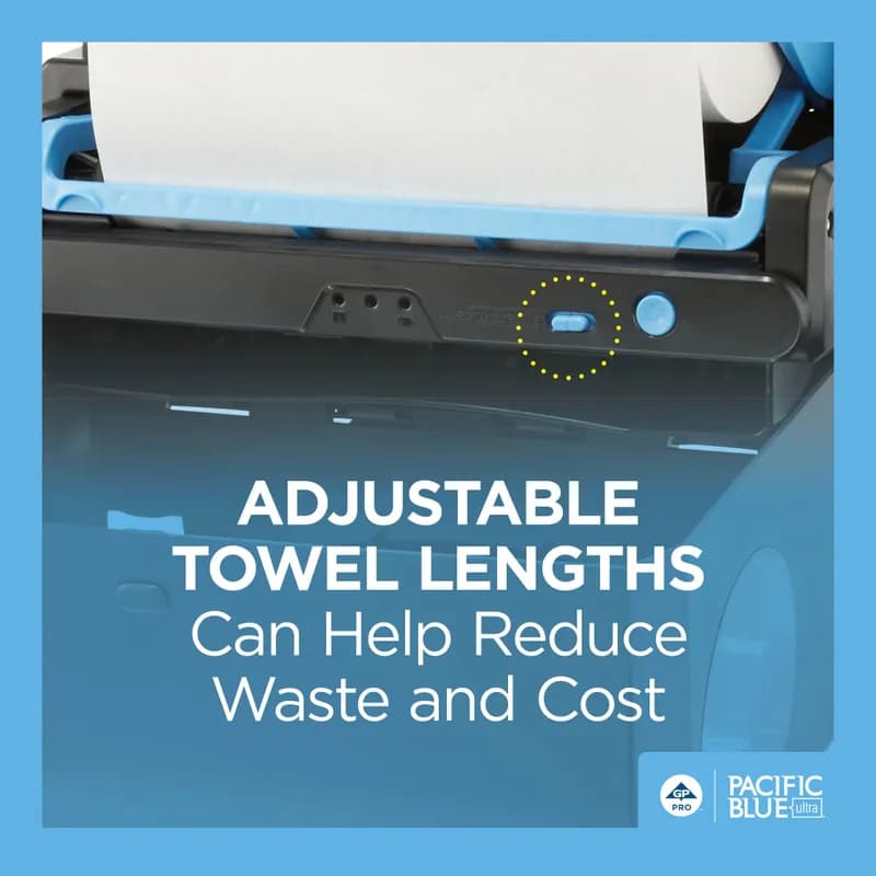 Pacific Blue Ultra™ Paper Towel Dispenser Mini 9 IN Black Touchless Automatic 1/Each