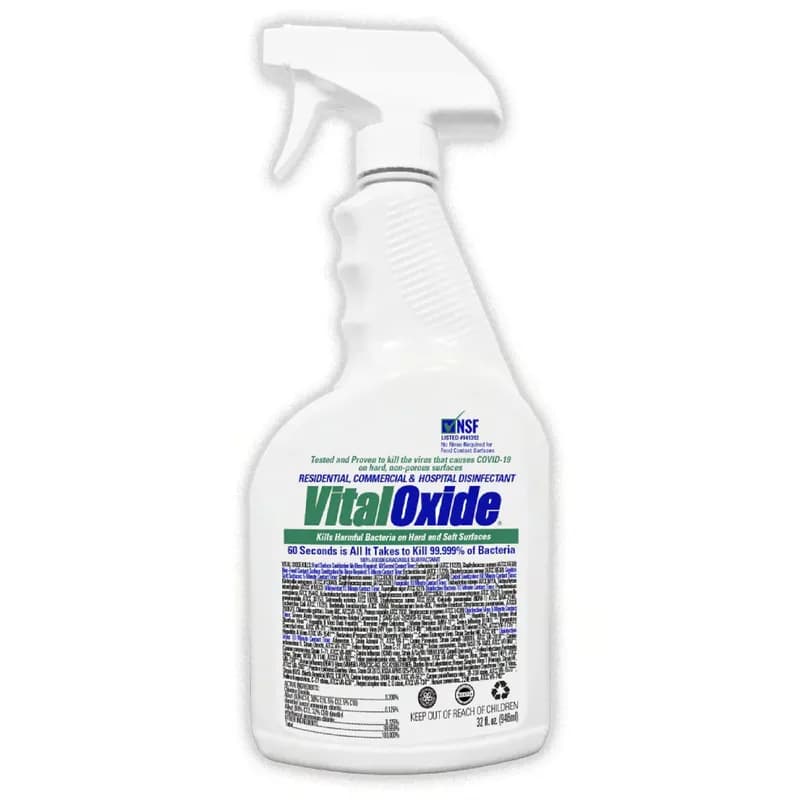 Vital Oxide One-Step Disinfectant 32 FLOZ Multi Surface Heavy Duty Daily RTU Chlorinated 6/Case