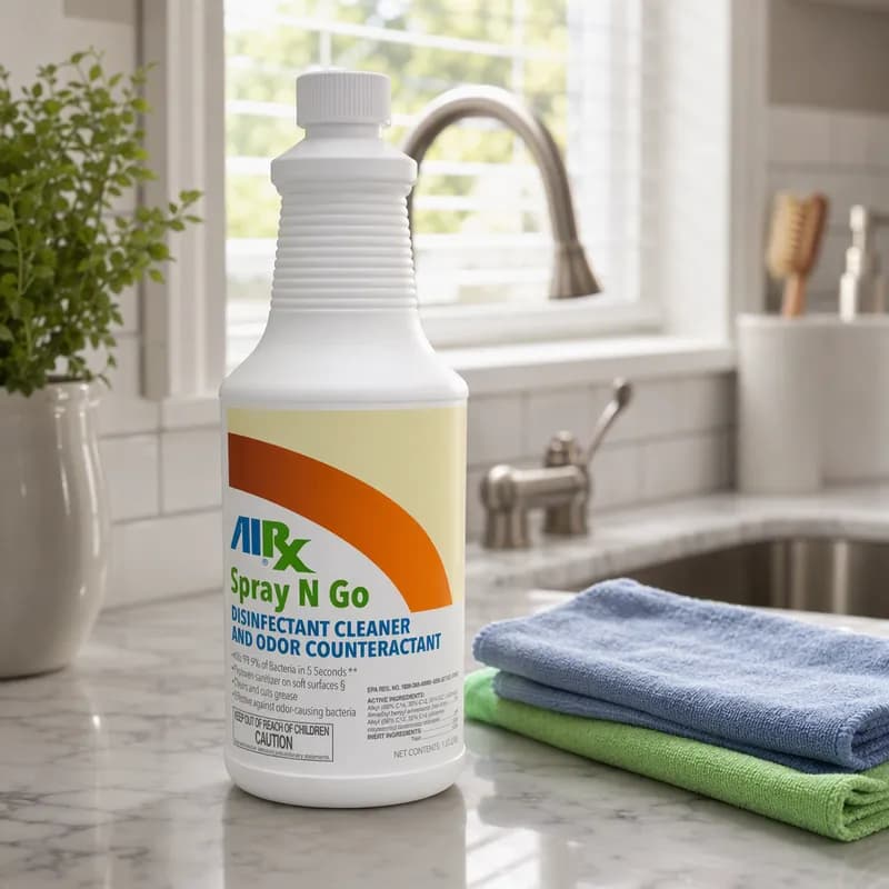 AirX® Spray N Go Unscented One-Step Disinfectant 32 FLOZ Multi Surface RTU Germicidal 12/Case