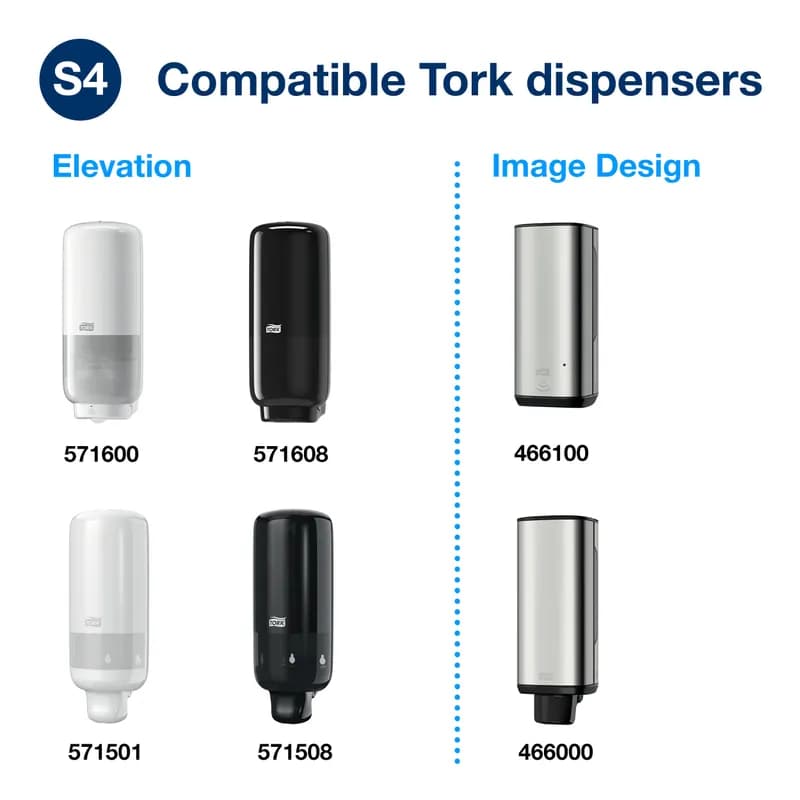 Tork Hand Soap Foam 1 L Perfume-Free Clear Antibacterial For S4 1 Count/Pack 6 Packs/Case 6 Count/Case
