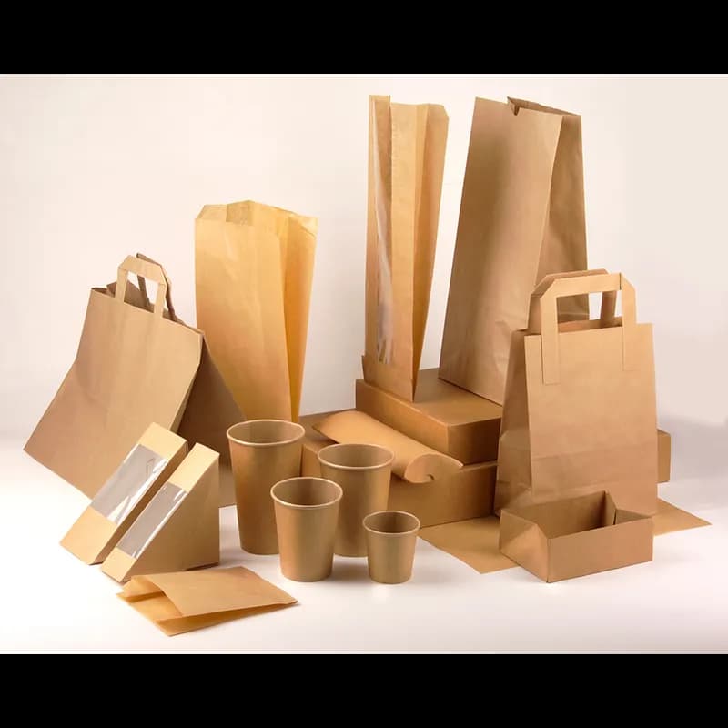 Take-Out Box 8.1X3.7X1.8 IN Paper Kraft Freezer Safe 100 Count/Pack 6 Packs/Case 600 Count/Case