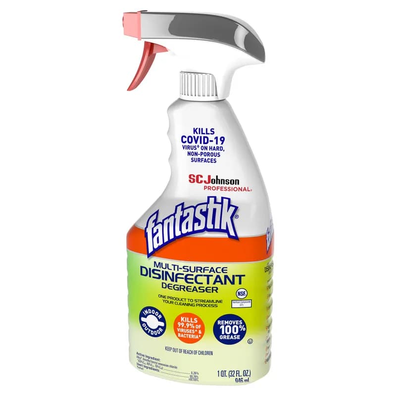 Fantastik® Herbal All Purpose Cleaner Disinfectant 32 FLOZ Multi Surface Daily RTU Spray 8/Case
