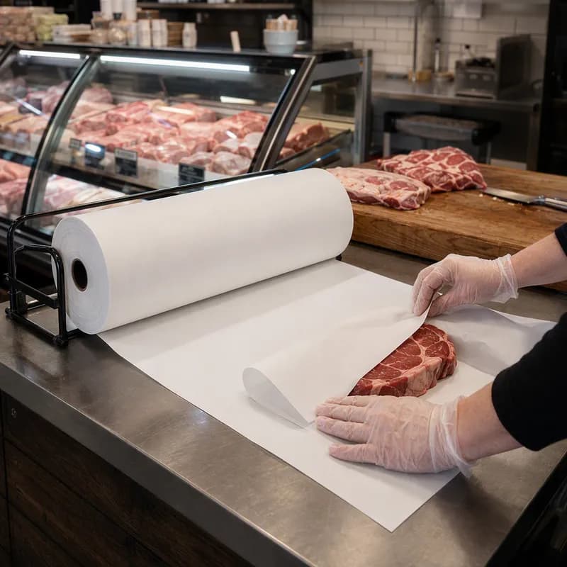 Steak & Butcher Paper Roll 30IN X750FT 40LB White 1/Roll