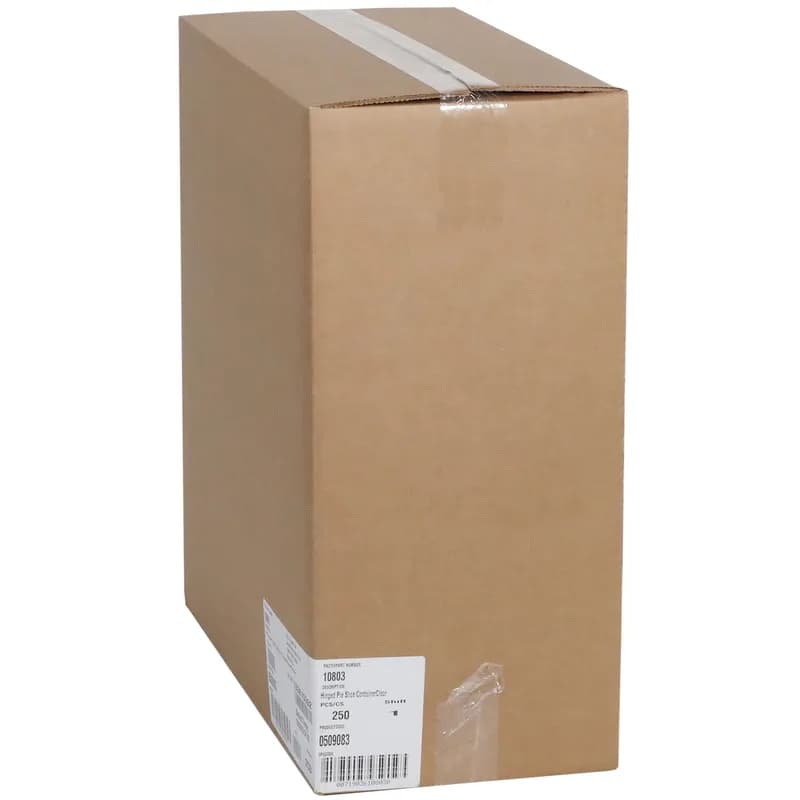 Pie Slice Hinged Container With Dome Lid 5.75X5.88X3 IN PET Clear Triangle 250/Case