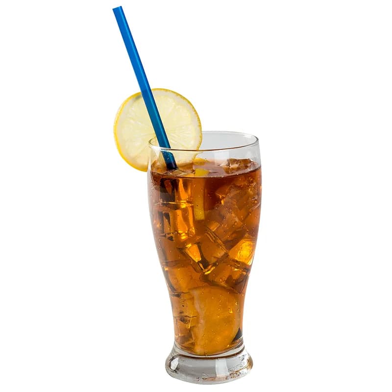 Giant Straw 10.25 IN PP Blue Wrapped 300 Count/Pack 4 Packs/Case 1200 Count/Case